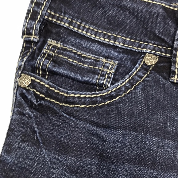 Womens Silver SUKI SLIM BOOT Jeans Sz 31x32 - Picture 4 of 10